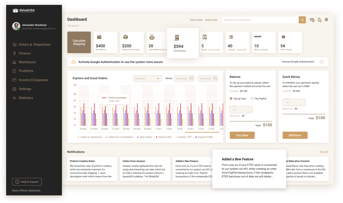 crm interface